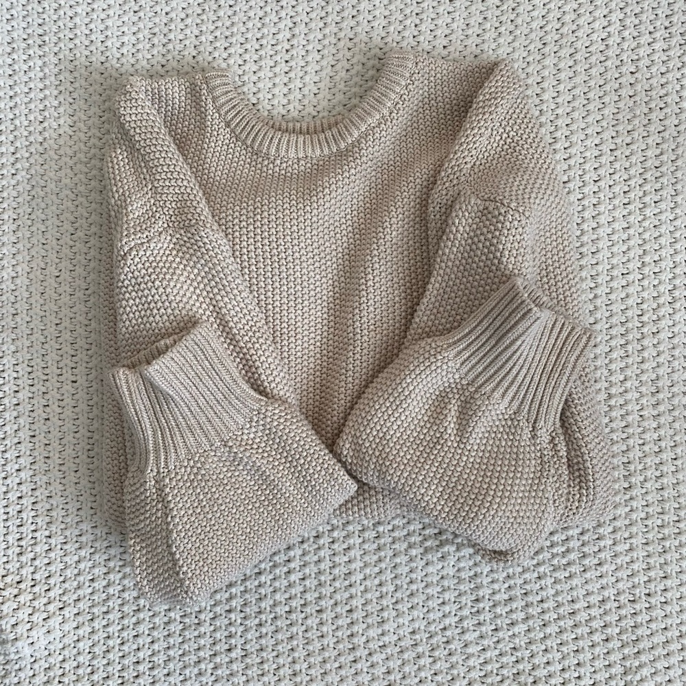 Old Navy Oatmeal Knit Sweater
